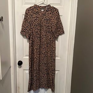 Leopard print Anthropologie dress